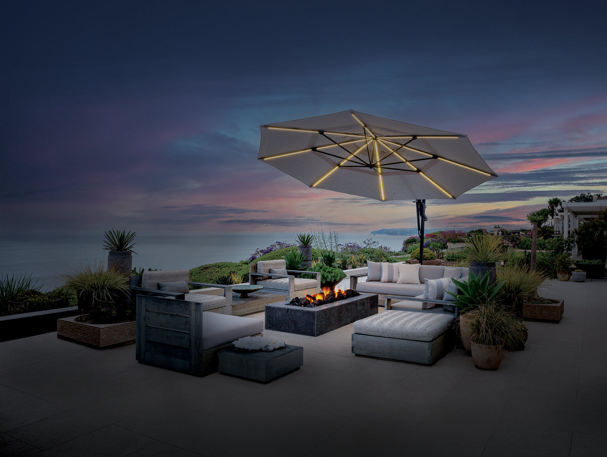 living accents s0um386pal octagon patio umbrella AKZP 13' Octagon Starlux