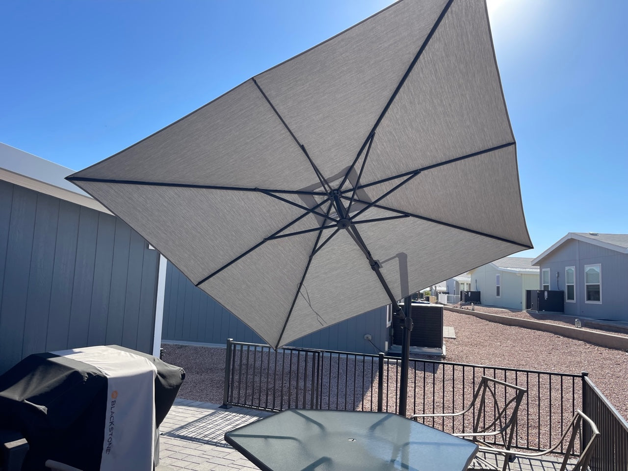 10' Square AG25TSQ Cantilever Umbrella – Stay Put Umbrellas 10' Square AG25TSQ Cantilever Umbrella – Stay Put Umbrellas