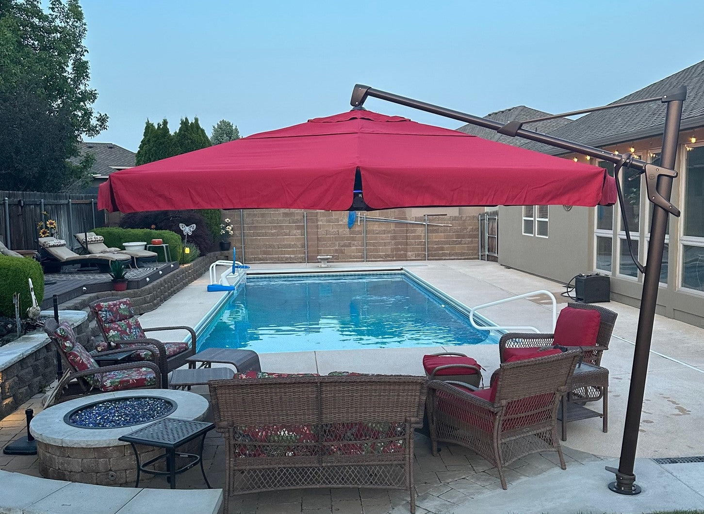 living accents s0um386pal octagon patio umbrella 13' Octagon AKZP – Stay Put Umbrellas