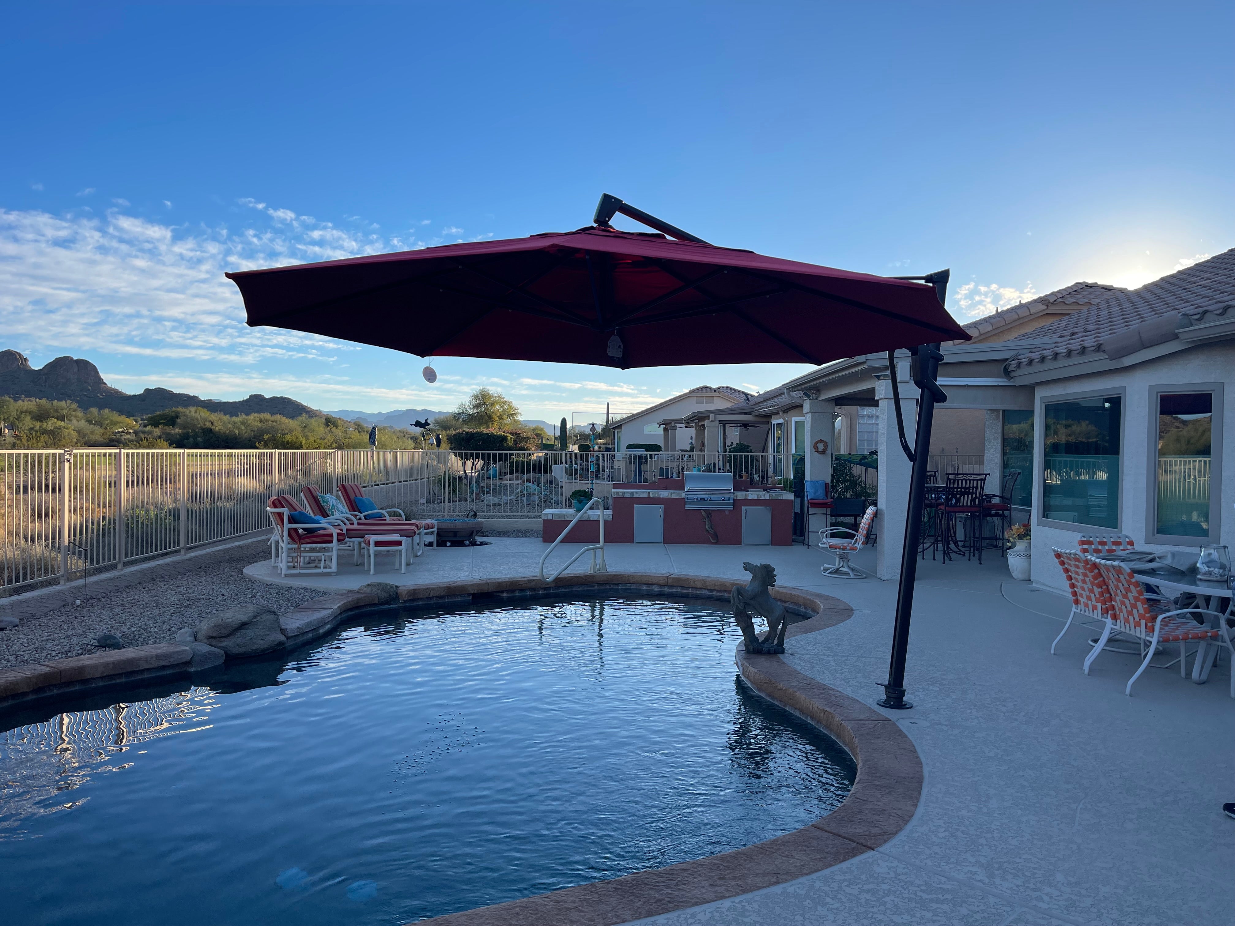 living accents s0um386pal octagon patio umbrella 13' Octagon AKZP – Stay Put Umbrellas