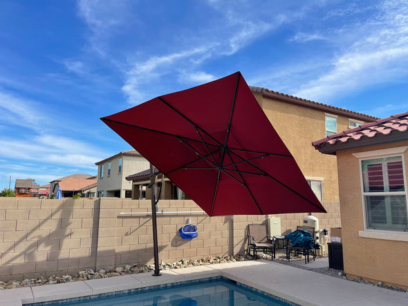 10X13 ft AKZPRT Cantilever Umbrella – Stay Put Umbrellas 10X13 ft AKZPRT Cantilever Umbrella – Stay Put Umbrellas