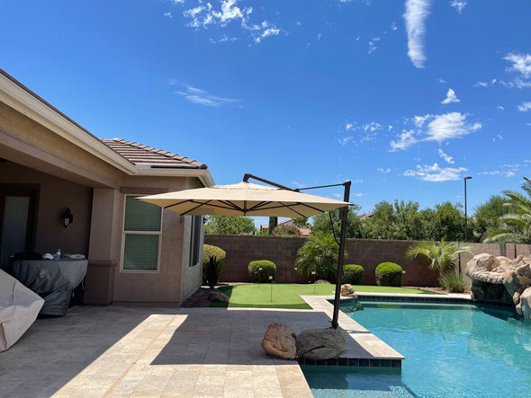 10X13 ft AKZPRT Cantilever Umbrella
