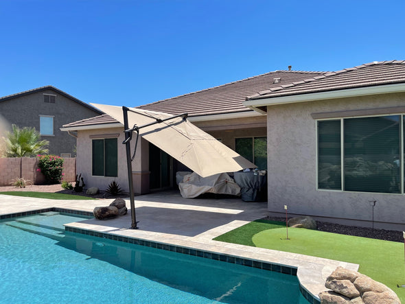 10X13 ft AKZPRT Cantilever Umbrella
