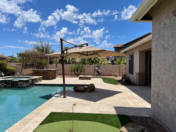 10X13 ft AKZPRT Cantilever Umbrella
