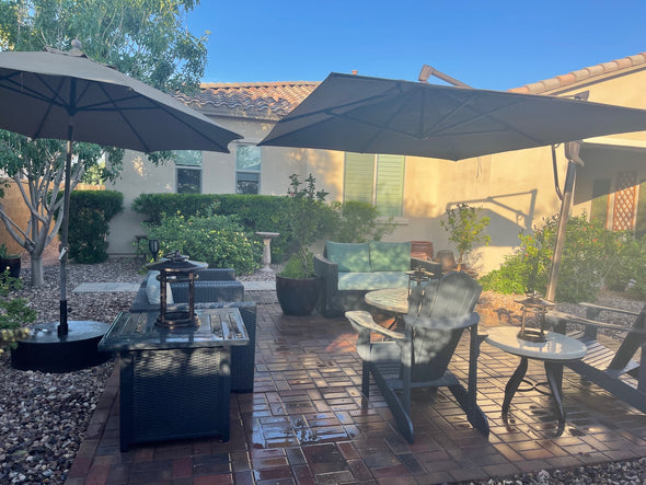 10X13 ft AKZPRT Cantilever Umbrella