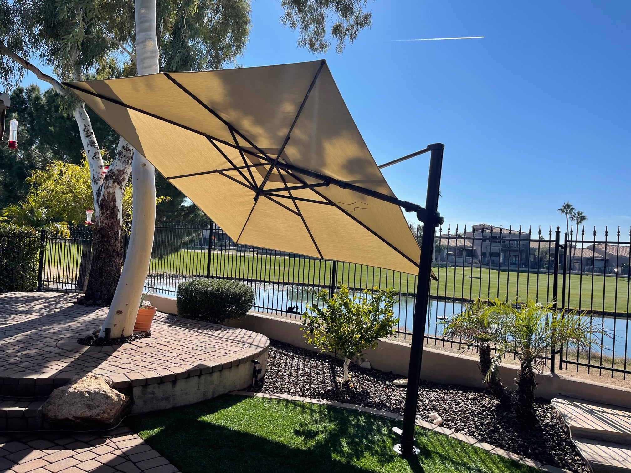 10' Square AG25TSQ Cantilever Umbrella – Stay Put Umbrellas 10' Square AG25TSQ Cantilever Umbrella – Stay Put Umbrellas