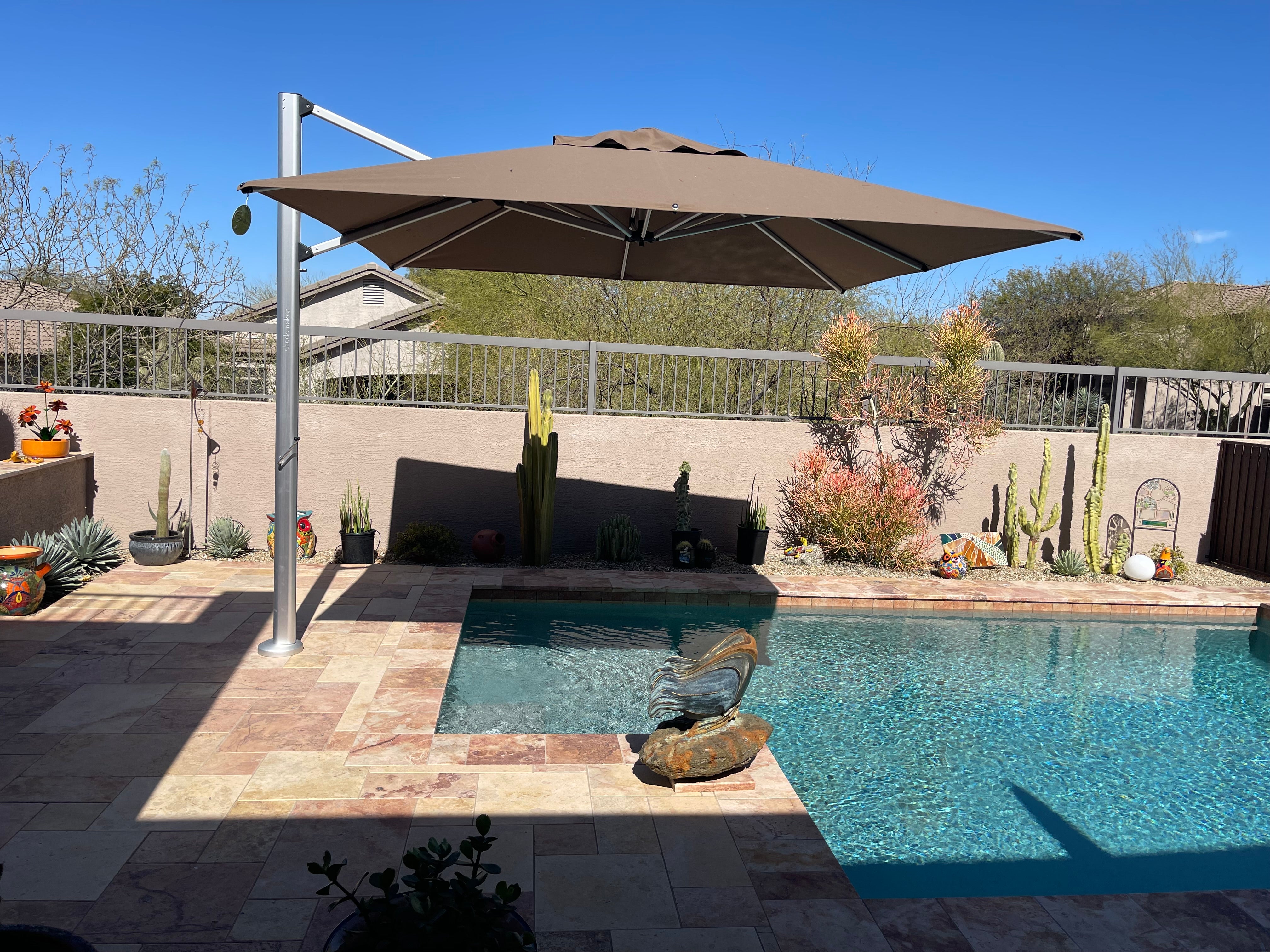 in ground patio umbrella SOLARIS 30S Cantilever Umbrella