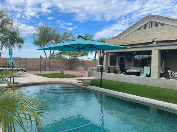 10X13 ft AKZPRT Cantilever Umbrella