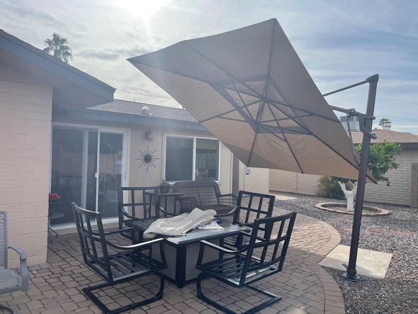 10X13 ft AKZPRT Cantilever Umbrella