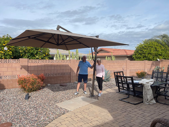 10X13 ft AKZPRT Cantilever Umbrella