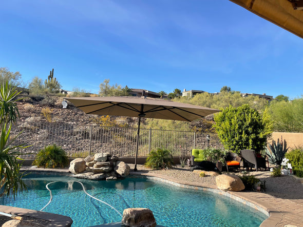 10X13 ft AKZPRT Cantilever Umbrella