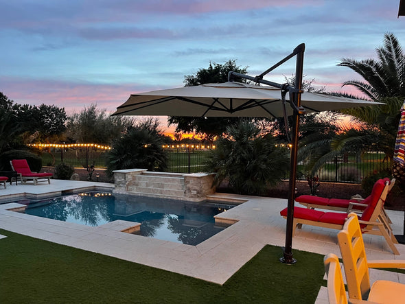 10X13 ft AKZPRT Cantilever Umbrella