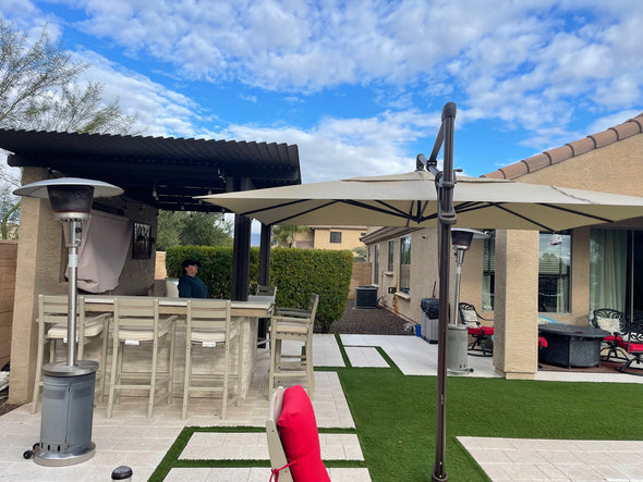 10X13 ft AKZPRT Cantilever Umbrella
